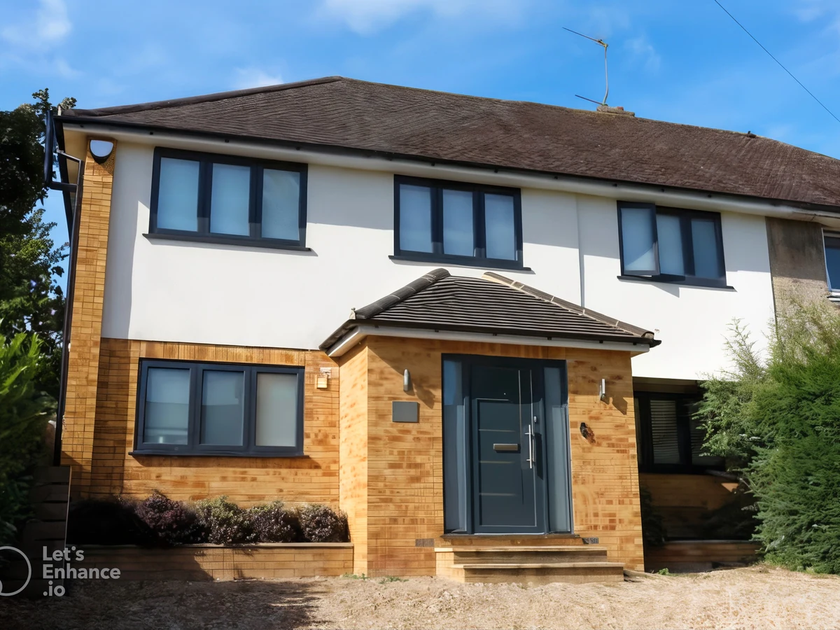 exterior-painting-modern-semidetached-house-bath-decorators Exterior painting of modern semi-detached house in Paulton by Bath Decorators
