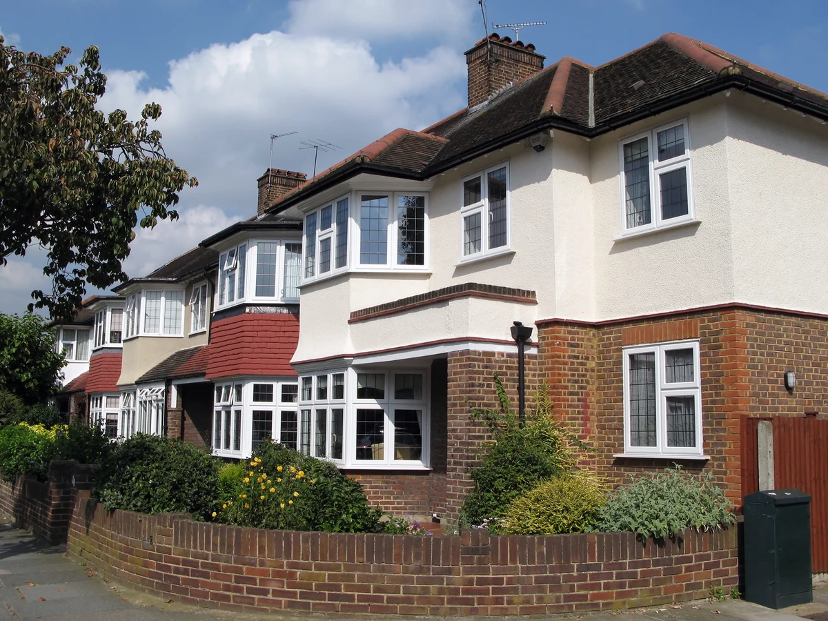 Freshly painted semidetached exterior in Odd Down Bath by Bath Decorators