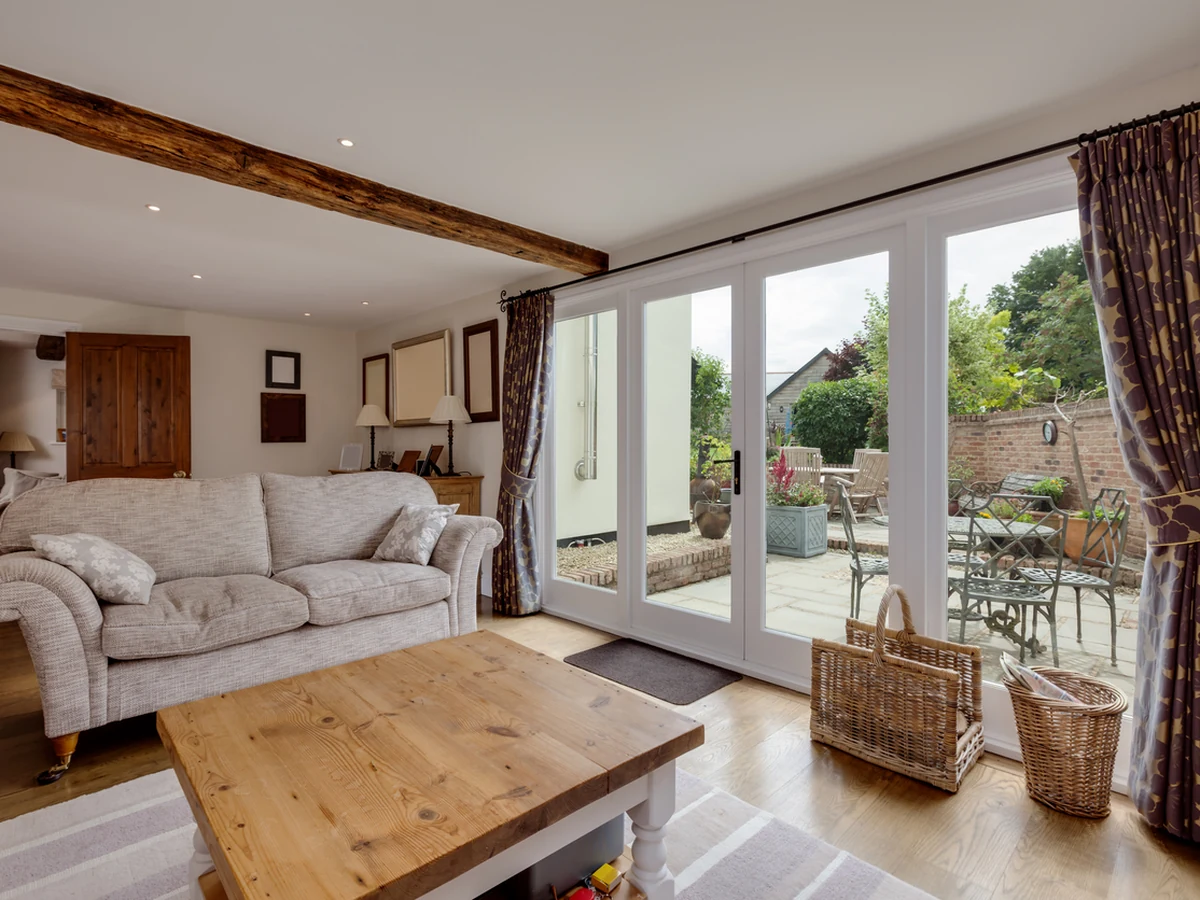 Cosy cottage living room decorated by Bath Decorators in Bath